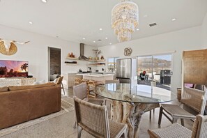 Our Boho House is Decorated to the Hilt with Mountain and Desert Views, Automatic Shades, and a Generously Equipped Kitchen