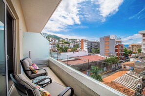 Panoramic view from the private balcony