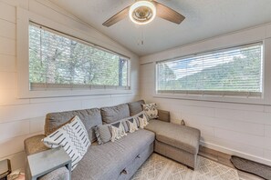 Living Room 1 | Full Sleeper Sofa | Ceiling Fan