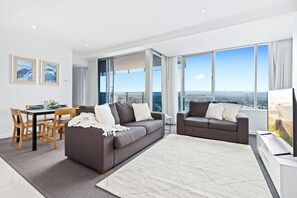 Cozy living area for the guests to relax 