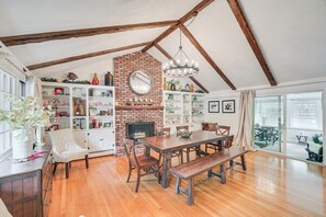 Dining Room | Dishware/Flatware Provided | 1st Floor