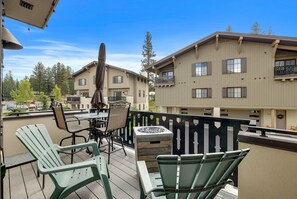 Deck on the 2nd floor off of the main living- kitchen area