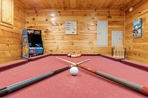 Who's up for a game of pool or Ms. Pac-Man?