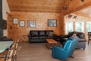 Spacious great room with open layout