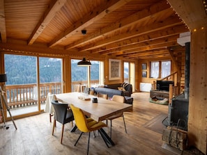 Chalet les lilas, Séjour avec vue, La Chapelle d'Abondance