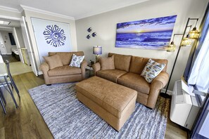 Large Living Area with Views of the Ocean, Beautifully Decorated