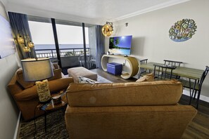 Large Living Area with Views of the Ocean, Beautifully Decorated