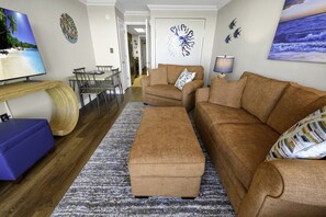 Large Living Area with Views of the Ocean, Beautifully Decorated