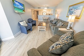 Large Living Area with Views of the Ocean, Beautifully Decorated