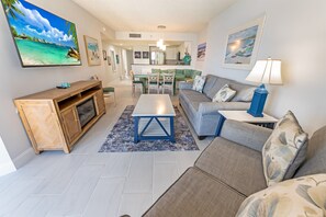 Large Living Area with Views of the Ocean, Beautifully Decorated