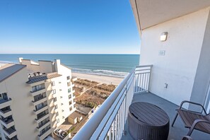 - Breathtaking ocean views stretch for miles from this peaceful balcony escape - Enjoy your morning coffee or unwind under the stars with the waves as your soundtrack - Perfect spot to take in the beauty of Myrtle Beach from sunrise to sunset