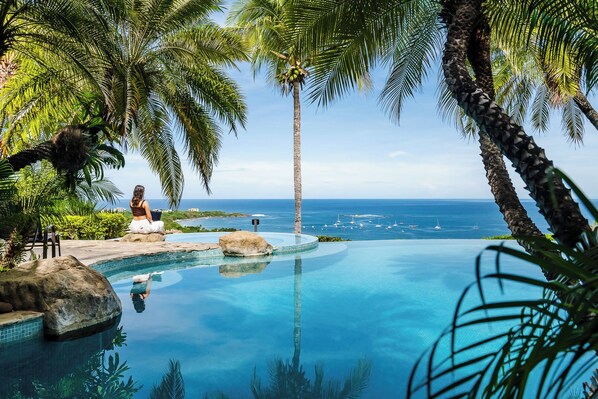 Relax over the pool with amazing views