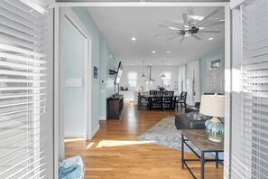 Entrance from front porch into Living room