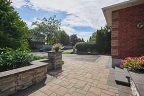 View on the street from the entrance