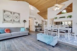 A serene retreat, bathed in natural light, where comfort-connection meet. Ideal for family & friends