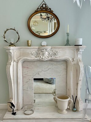Decorative French style feature fireplace