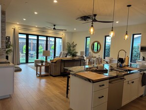 Entering kitchen and great room.