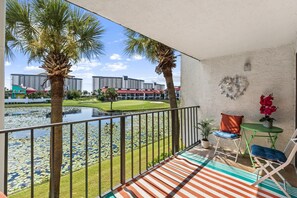 Balcony with Lake and Golf View