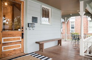 Front Porch
A couple Bistro sets  to enjoy  the street view