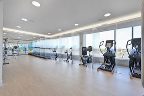 How about heading to the fully equipped gym with everything you need to stay consistent with your health goals?!