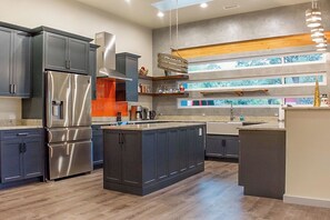 Fully stocked chef's kitchen