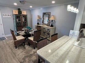 Dining room seating for 4.