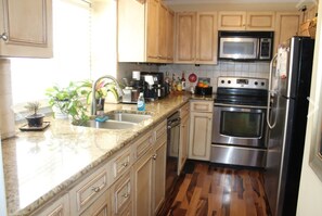 Fully stocked kitchen