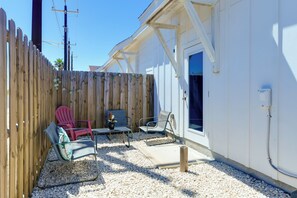 Exterior | Single-Story Townhome | Central Heating & A/C | Free WiFi