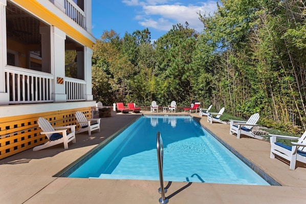 Take a dip in the Private Pool on a warm, summer day!