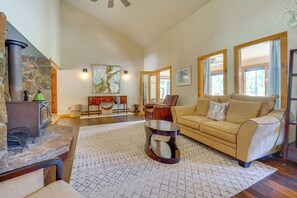 Main Living Area | Wood-Burning Stove | 1st Floor