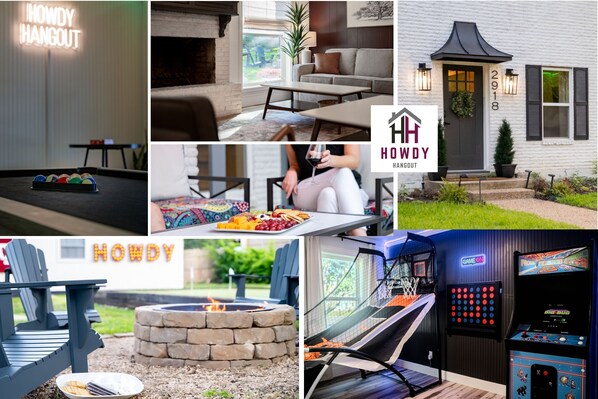 Room to play, space to relax—putt-putt, pool table, arcade, fire pit, and family-friendly fun for the whole crew!