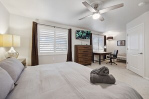 Master Bedroom with couch and working space
