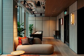 Sitteområde i lobbyen