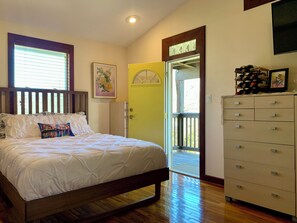 Comfy Queen bed in Bedroom 1.