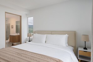 Master bedroom with king-sized bed