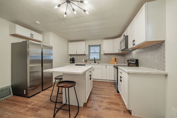 Kitchen View From Back Entry