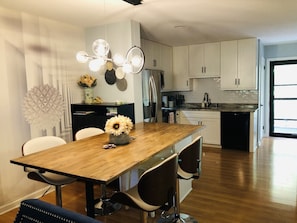 Kitchen/dining room. View from the living room.