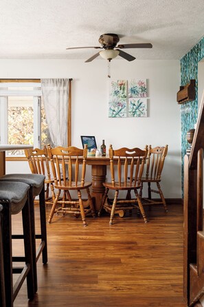 Gather round the table for a nice meal or perhaps a game of cards