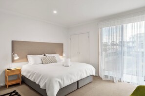 King bed for a peaceful night's sleep. 