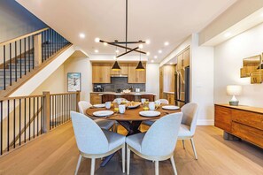 Dining and kitchen