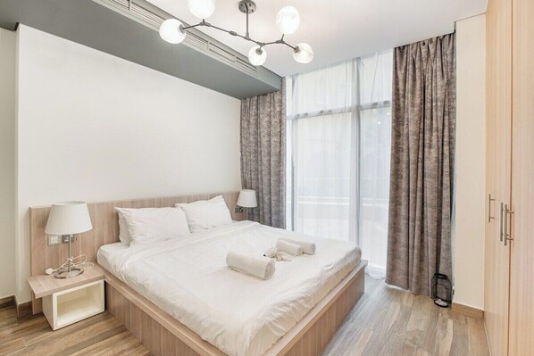 Bright bed area
