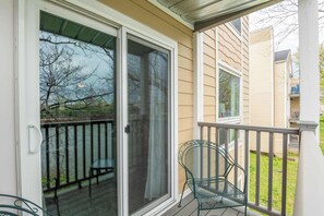 Breathe in the fresh air on the private deck