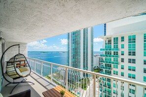 Breathtaking views await you from the private balcony—your perfect escape.