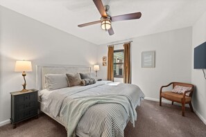 A serene sanctuary, perfect for a peaceful night's sleep.    #cozybedroom