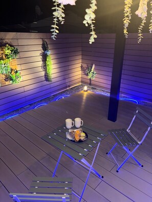 Slowly, while enjoying the night breeze...