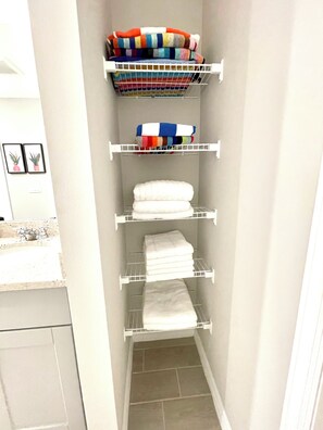 Regular and beach towels