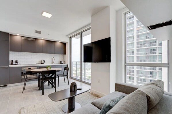 Living Room Kitchen