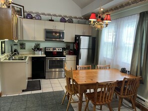 Kitchen and dining area