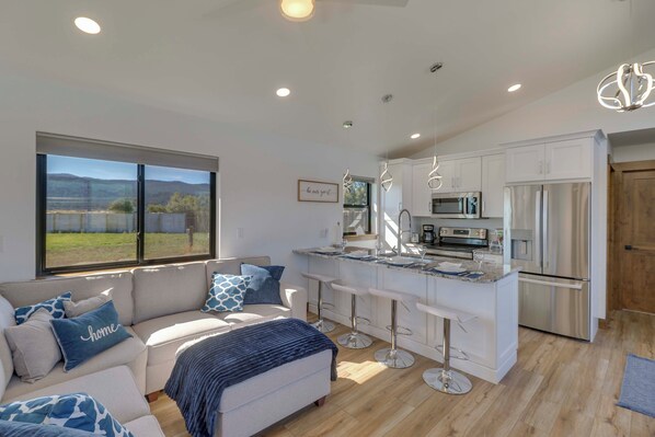 Kalispell Vacation Rental | 2BR | 1BA | 616 Sq Ft | 4 Steps to Access