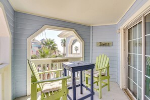 Balcony | Pool & Ocean Views | Access From Living Room